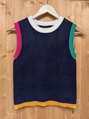 English Factory Colorblock Sweater Vest